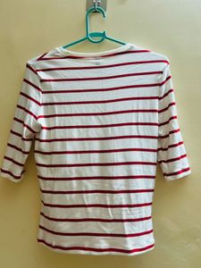 Classic Striped 3/4 Sleeve Top