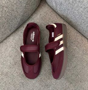 Adidas Samba Mary Jane Shoes Burgundy