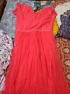 Elegant Red Ethnic Gown