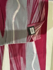 NEW Korean Burgundy &amp; Grey Pleated Co-ord Set