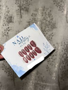 Handmade Dusty Rose Floral Press-On Nails