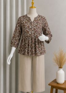 Women’s boho Peplum Top