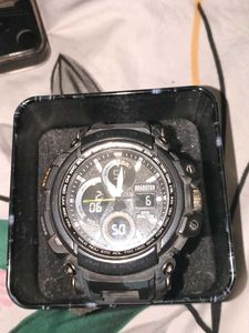 Roadster Dual Time Watch with metal box