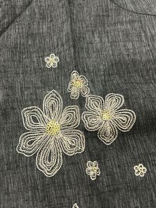 Elegant Embroidered Grey Kurti- with mini gift
