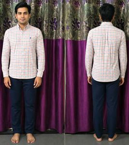 Men's Classic Plaid Button-Down Shirt