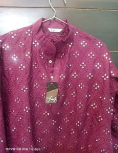 Purple Kurta For Men