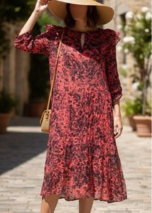 Floral Print Ruffle Dress