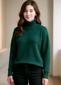 Green Turtleneck Sweater💚💚