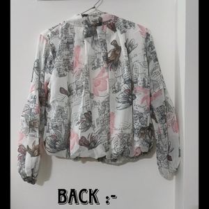 🆕 Printed - Formal Casual Top 🌸