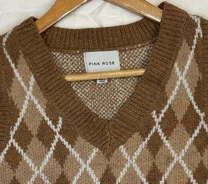 Argyle Knit Vest