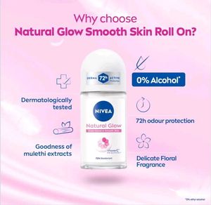 Nivea Natural Glow Smooth Skin Roll-On