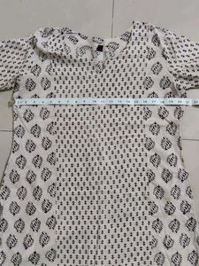 Patterned Short Kurti/ Tunic Top