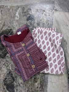 Cotton Printed Kurta Set