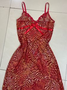 Patterned Slip Dress