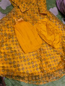 Yellow Embroidered Kurta Set