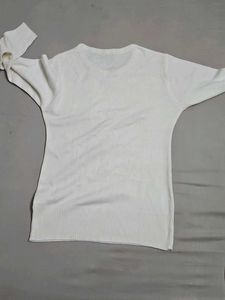 Classic White Knit Sweater