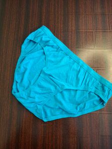 Mid Rise Blue Women's Briefs