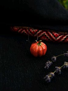 Fall Season Pumpkin Pendant Necklace 🍂