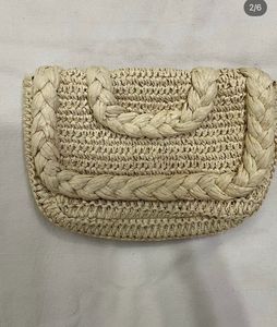 Woven Straw Shoulder Bag