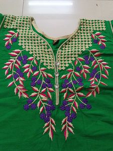 Beautiful Green XL Kurta Set with Dupatta