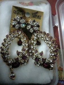 Exquisite Dangle Earrings with Stones