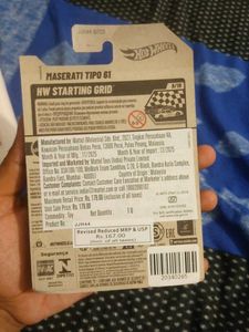 Hot Wheels Maserati Tipo 61 Toy Car