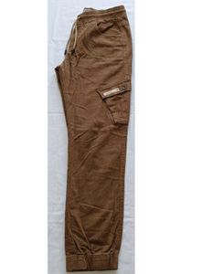 Men's Brown Cargo Jogger Pants