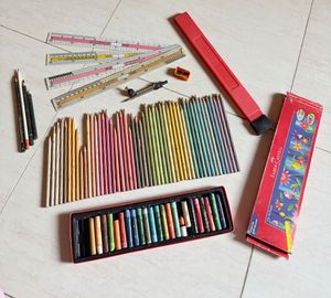 Steadler watercolor pencils with measuring scales