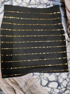 Black Mini sequins skirt