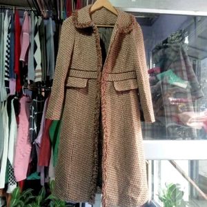 Vintage-Style Tweed Coat