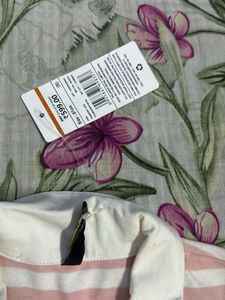 Pink Striped Polo T-Shirt