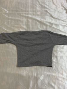Grey Button-Up Cardigan top