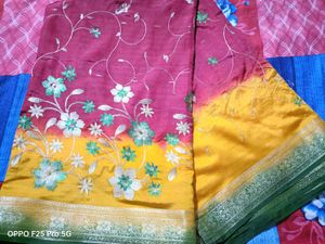Beautiful Maroon Saree