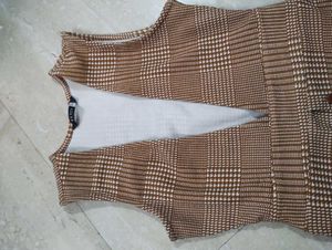 Women's Plaid Sleeveless Dress