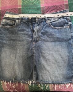 Womens Denim Mini Skirt