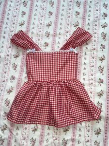 gingham summer top✨🫧💖