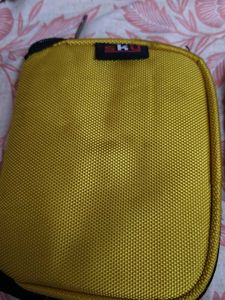 Yellow hard disk Pouch Bag