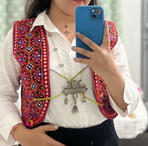 🌈Traditional Multicolor Embroidered Navratri Koti
