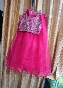 Stunning Pink Embellished Lehenga Choli