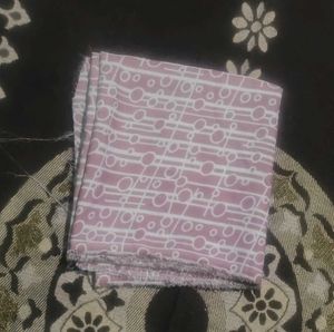 Retro Pink Geometric Patterned Fabric