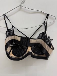 kimcine curve Black Lace Bra
