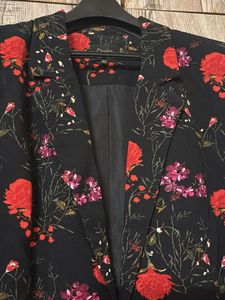 Floral Print Blazer