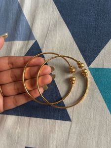 Elegant Gold Tone Cuffs