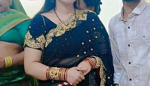 Elegant Black Embellished Saree