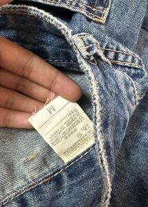 Womens Blue Wash Denim Jeans
