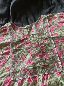 Floral Print Kurta