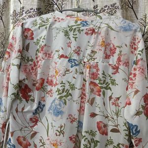 Chic Floral Top with Back Tie