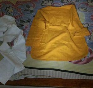 Boys' Yellow Kurta Pajama Set