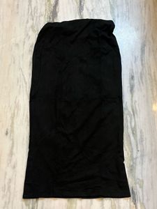 Chic Black Tube Top &amp; Skirt Set