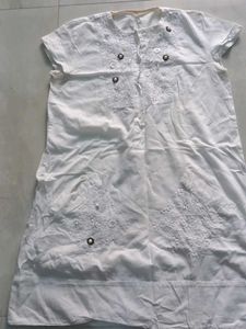 White A Line Dress 36×32
